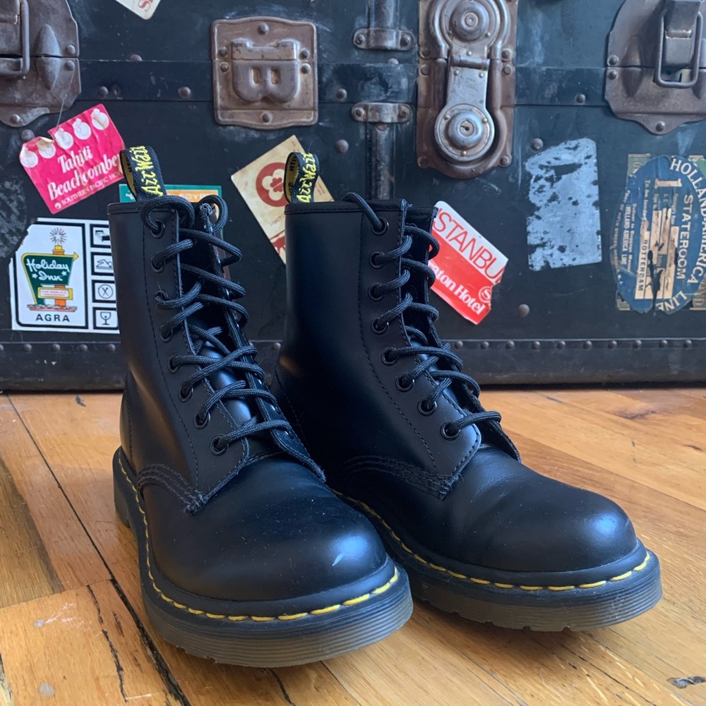 Dr. Martens 1460 Smooth Leather Lace Up Boots